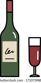 it is simple icon set of wine.