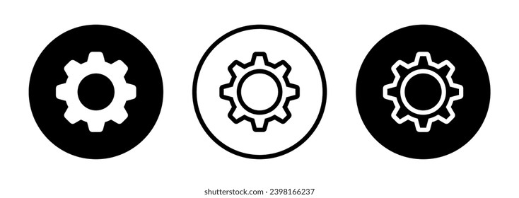 simple icon of settings button
