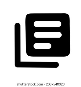 simple icon shaped like a newspaper. vector.