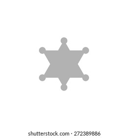 Simple icon icon sheriff (police).