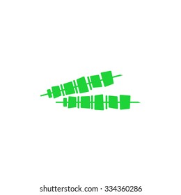 Simple icon shish kebab.