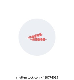 Simple icon shish kebab.