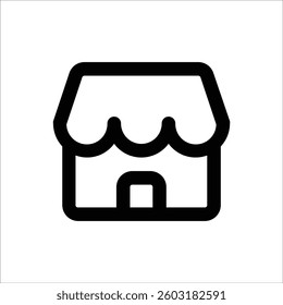 Simple icon of a shop or store.