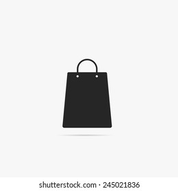 Simple icon shopping bag.