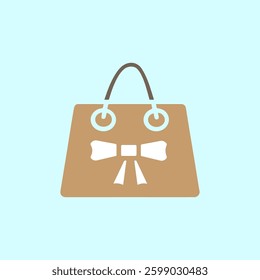simple icon of shopping bag