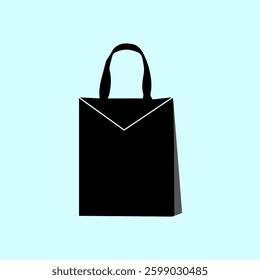 simple icon of shopping bag