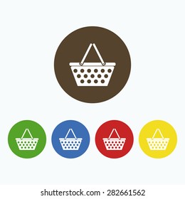 Simple icon shopping cart.
