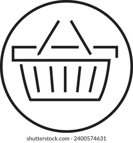 Simple icon of Shopping Cart Related Vector Line Icon.