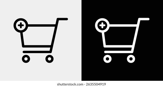 A simple icon of a shopping cart that can be used for mail order etc.