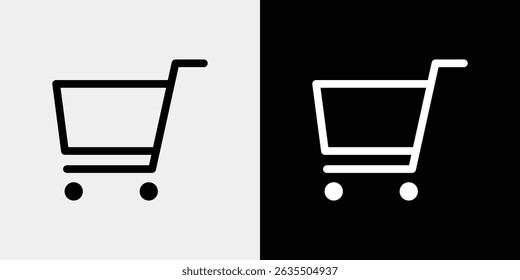 A simple icon of a shopping cart that can be used for mail order etc.
