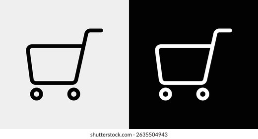 A simple icon of a shopping cart that can be used for mail order etc.