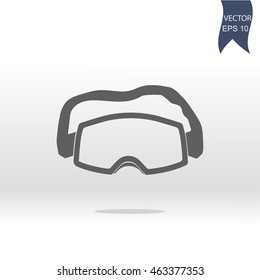 Simple icon of ski goggles.