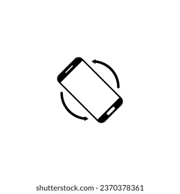 simple icon of smart phone various rotation angles