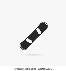 Simple icon snowboard.