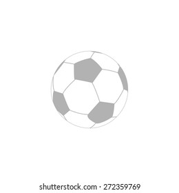Simple icon soccer ball.