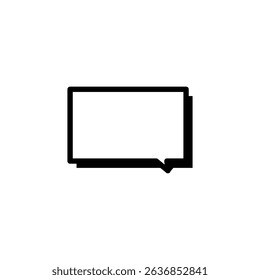 simple icon of speech bubble