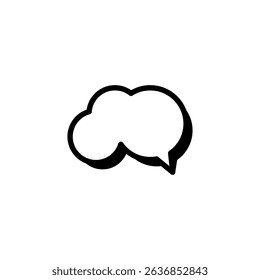 simple icon of speech bubble