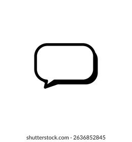 simple icon of speech bubble