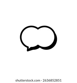 ícone simples de balão de fala