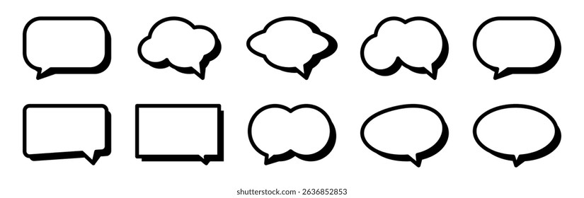 simple icon of speech bubble