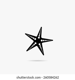 Simple icon starfish.