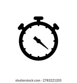 simple icon of a stopwatch timekeeping tool