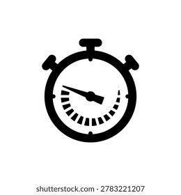 simple icon of a stopwatch timekeeping tool