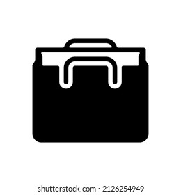 Simple icon of store, small business. Black icon on white background