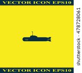 Simple icon submarine.