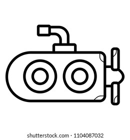 Simple icon submarine.