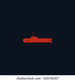 Simple icon submarine.