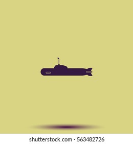 Simple icon submarine.