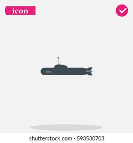 Simple icon submarine.