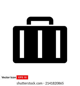 Simple icon of a suitcase vector illustration