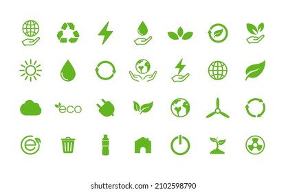 símbolo de icono simple del medio ambiente y los recursos naturales