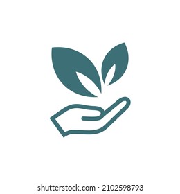 simple icon symbol of environment and natural resources