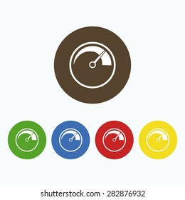 Simple icon tachometer .