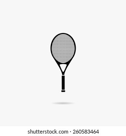 Simple icon for tennis rackets.