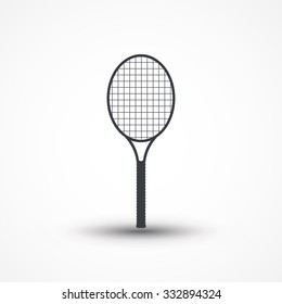 Simple icon for tennis rackets
