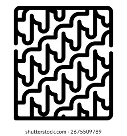 Simple icon of textile dyeing with a cloth and dye pot for web, app, infographic, etc