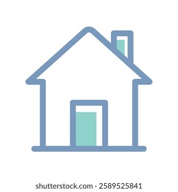 A simple icon that illustrates house