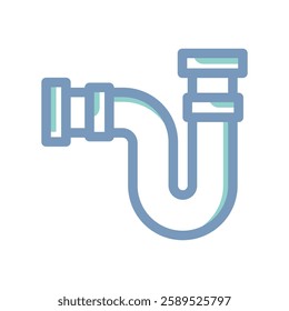 A simple icon that illustrates sewer pipe