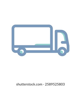 A simple icon that illustrates truck