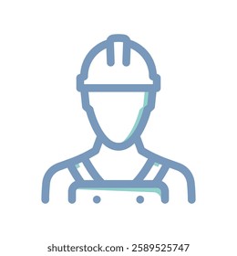 A simple icon that illustrates worker
