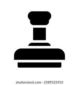A simple icon that symbolizes stamp