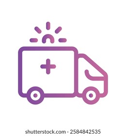 A simple icon for the theme, ambulance and priority signaling