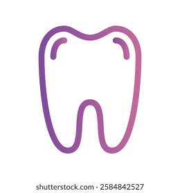 A simple icon for the theme, healthy whole tooth