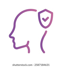 A simple icon for the theme, human head, confirmed