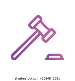 A simple icon for the theme, judicial gavel