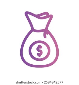A simple icon for the theme, money bag